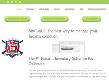 Tablet Screenshot of mygundb.com